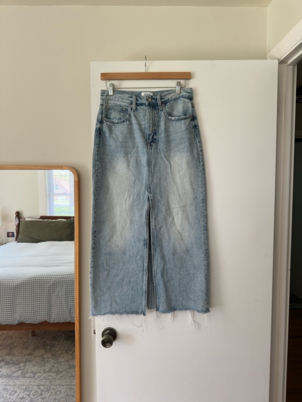Pistola Alice Denim Slit Maxi Skirt Size 27/4